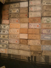 Lot 50 bancnote, Ocupatia Japoneza in Filipine,1.000 (o mie) roni lotul,taxele postale gratis,nu se vand pe bucati(pretul ar fi fost de 2.000 de roni) foto