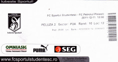 Bilete meci fotbal Sportul Studentesc Bucuresti - Petrolul Ploiesti 11.12.2011 foto