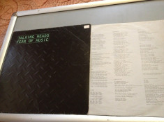 TALKING HEADS - FEAR OF MUSIC (1979 / SIRE REC /RFG ) - DISC VINIL/PICK-UP/VINYL foto