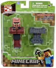 Figurina Minecraft Blacksmith with Anvil 8 cm foto