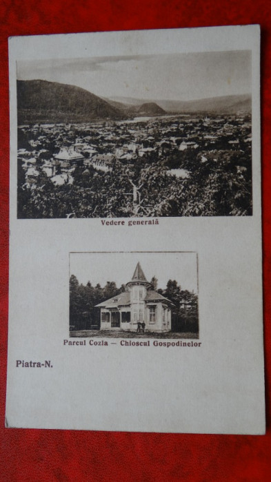 Vedere Piatra Neamt-Vedere generala-Parcul Cozla-Chioscul Gospodarilor- necirc