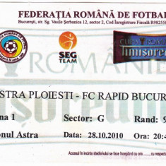 Bilet meci fotbal Astra Ploiesti - Rapid Bucuresti 28.10.2010 Cupa Romaniei