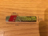 Emblema Auto S-Line Audi Metal Nichel/Rosu 71mm x 14mm Banda 3M