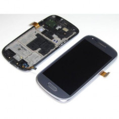 Ansamblu format din LCD ecran display afisaj geam touchscreen digitizer touch screen Samsung I8190 Galaxy S III mini S3 mini S III S 3 mini Origina foto