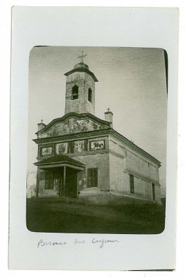 2513 - CUJMIR, Mehedinti, Church - old postcard, real PHOTO - unused foto