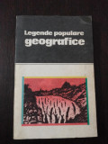 LEGENDE POPULARE GEOGRAFICE - Nicoleta Coatu - 1986, 237 p.