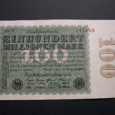 Germania 100 000 000 mark 1923 august 22 Berlin (o suta de milioane)