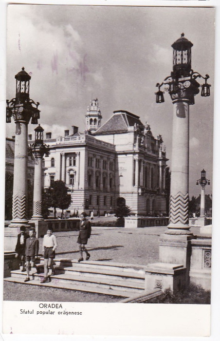 Carte postala circulata 1960 Oradea sfatul popular