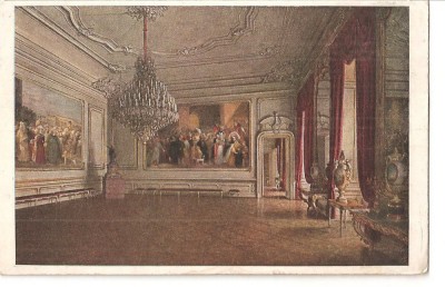 CPI (B5193) VECHIUL CASTEL IMPERIAL, VIENA, SCRISA SI NECIRCULATA. J. JAUNBERSIN PINX, CANDELABRU, PICTURI, ARTA, foto