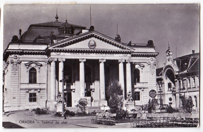 Carte postala circulata 1960 Oradea teatrul