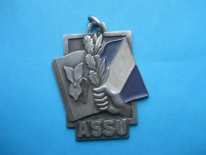 HOPCT FRANTA ASSU MEDALIE -CHAMPIONNAT D ACADEMIE 1964 / ARGINTATA ! PATINA SUPERBA !