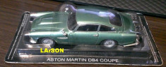 Macheta metal DeAgostini Aston Martin DB4 Coupe NOUA, SIGILATA din colectia Automobile de Vis, Scara 1:43 + revista nr.2 foto