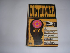 Dictionar de cuvinte , expresii, citate celebre, I. Berg, 1968,RF4/4 foto