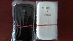 CAPAC SPATE BATERIE SAMSUNG GALAXY s3 mini I8190 alb negru CARCASA