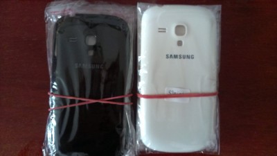CAPAC SPATE BATERIE SAMSUNG GALAXY s3 mini I8190 alb negru CARCASA foto