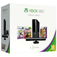 Consola Xbox 360 500 GB + Kinect Sensor + 3 jocuri ( Kinect Sports, Forza Horizon, Kinect Adventures) + 3 luni Xbox Live Gold Membership foto