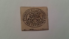 Italia Statul Papal 1867 val. de 3 c nestampilata