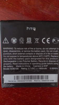 ACUMULATOR HTC ONE X COD BJ83100 BATERIE ORIGINALA foto