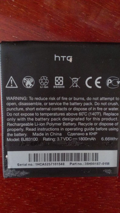ACUMULATOR HTC ONE X COD BJ83100 BATERIE ORIGINALA