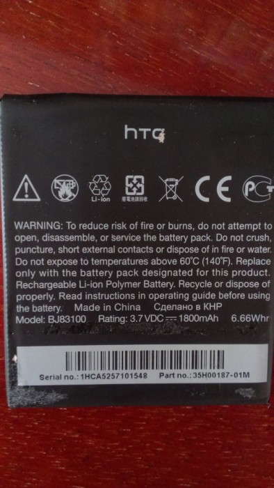 ACUMULATOR HTC ONE X COD BJ83100 BATERIE ORIGINALA