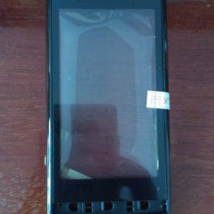 TOUCHSCREEN NOKIA 500 NEGRU FATA SI RAMA INCLUSA / GEAM / ECRAN / STICLA