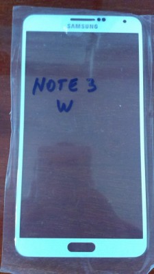 Geam Samsung Galaxy Note 3 N9005 ORIGINALE PE ALB SI NEGRU / Touchscreen foto