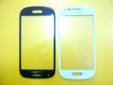 Touchscreen Samsung Galaxy s3 mini i8190 albe negre original GEAM STICLA ecran