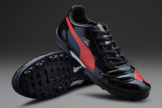 Adidasi/ Ghete Fotbal Sala/Sintetic Puma Evopower 4 Astro Black/Grenadine -NOI ORIGINALI, SIGILATI IN CUTII- IN STOC - LIVRARE GRATUITA 39 41 42 43 44 foto