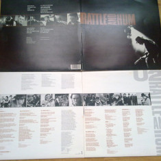 U2 - BATTLE AND HUM ( 2LP, 2 Viniluri, 1988, island, Made in UK)