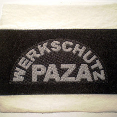 5.489 ROMANIA ECUSON EMBLEMA PATCH PAZA WERKSCHUTZ 71/33mm