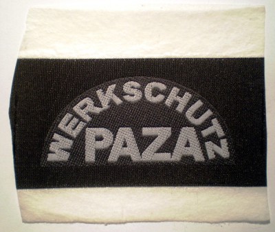 5.489 ROMANIA ECUSON EMBLEMA PATCH PAZA WERKSCHUTZ 71/33mm foto