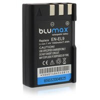 BLUMAX | Acumulator compatibil Nikon EN-EL9 EN-EL9e EN-EL9a ENEL9 EN EL9 ENEL9e ENEL9a | 1100mAh foto