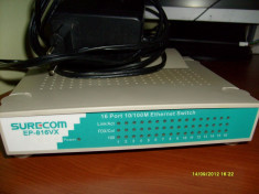 Switch SURECOM EP-816VX 10/100 Mbps - 16 porturi foto