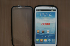 Husa silicon Samsung Galaxy S3 cu protectie ecran foto