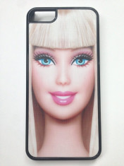 Carcasa/husa plastic dur, imprimata cu Barbie, pentru Iphone 5/5S foto