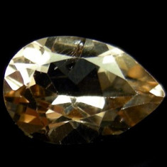 topaz inperial finut pear cut! ideal ptr inel sau pandantiv!! foto