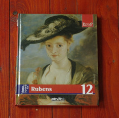 carte - album -- Viata si opera lui Rubens - colectia Adevarul ( biblioteca de arta ) - imagini alb negru si color - 158 pagini foto