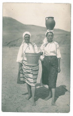 871 - Olt, SLATINA, ethnic - old postcard, real PHOTO CENSOR SPITAL - used foto
