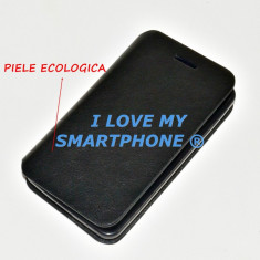 Husa Toc Flip Piele Eco ALLVIEW A4 YOU --Model Carte cu Stand Suport Lateral pt Telefon + FOLIE PROTECTIE ECRAN +LIVRARE GRATUITA foto