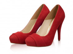 Pantofi dama-model P66N RED foto