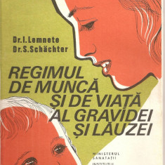 (C5557) REGIMUL DE MUNCA SI DE VIATA AL GRAVIDEI SI LAUZEI DE dr. I. LEMENTE SI dr. S. SCHACHTER, EDITURA MEDICALA, 1977