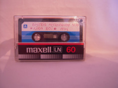 Vand caseta audio Maxell-LN-60,originala,raritate! foto