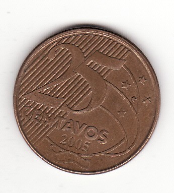 Brazilia 25 centavos 2005 - Deodoro da Fonseca foto