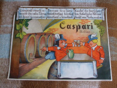 reclama veche la vin in limba romana,ungara,germana foto