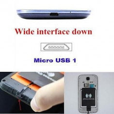 Sticker pad incarcare universal Wireless MicroUSB 1000mAh, Incarci fara fir tele foto