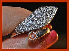 raritate! superb inel stralucitor cu safir portocaliu de Songea ! marime universala! foto