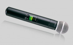 MICROFON PROFESIONAL SHURE SLX2/SM58 CU AFISAJ LCD SI SINCRONIZARE INFRAROSU,SIGILAT.PRET OKAZIE. foto