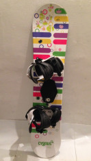 PLACA SNOWBOARD CYGNUS FUN 115 CM + LEGATURI F2 foto