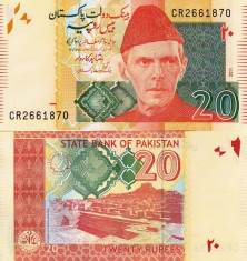 PAKISTAN 20 rupees 2011 UNC!!! foto