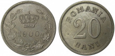 Romania - 20 Bani 1900 SUPERBA ! AUNC Piesa de colectie! foto